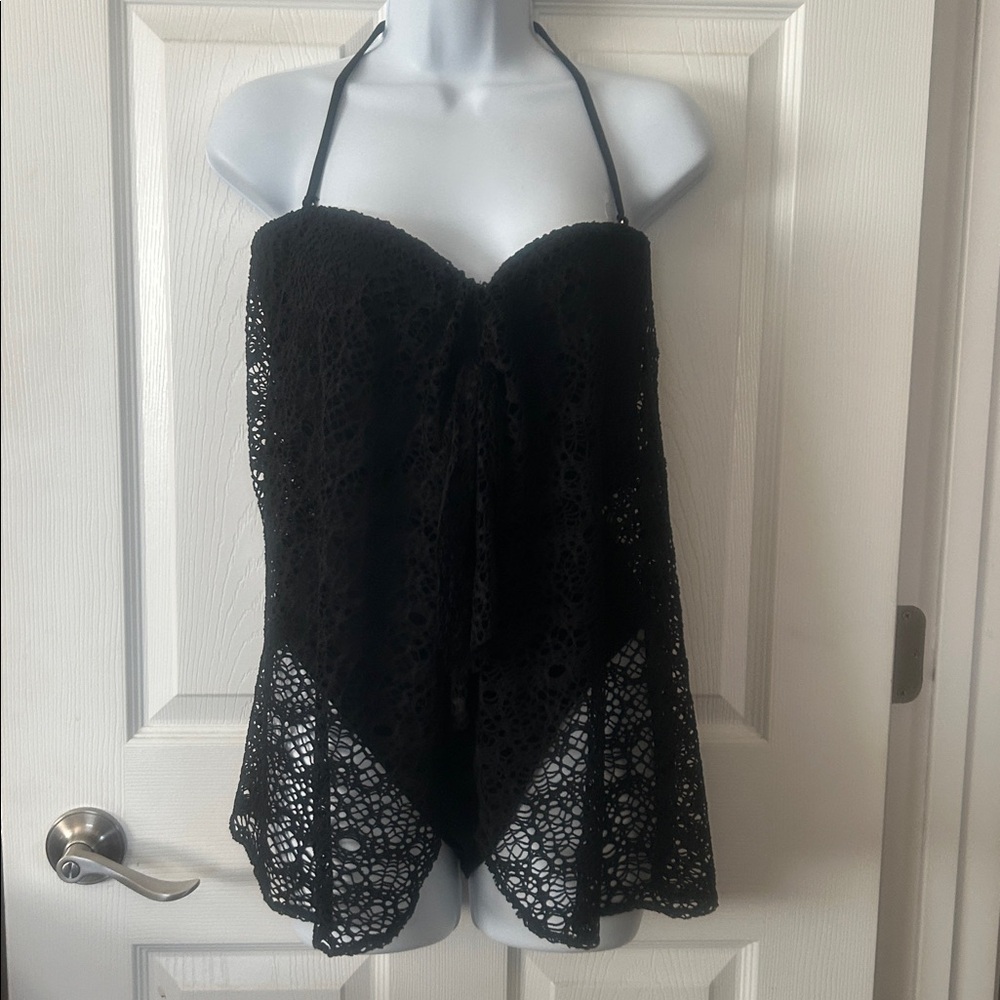 Ralph Lauren Black Halter one piece swimsuit